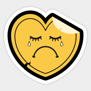 Sad Heart Sticker